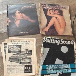 Vintage Rolling Stone Magazines Collection Bundle